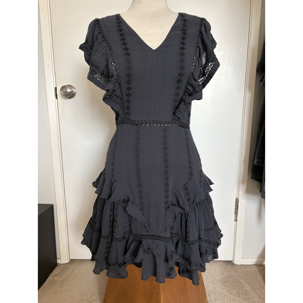 Isabel Marant Etoile Womens Flutter Sleeves Tiered Whimsigoth Fairy Cottage 36